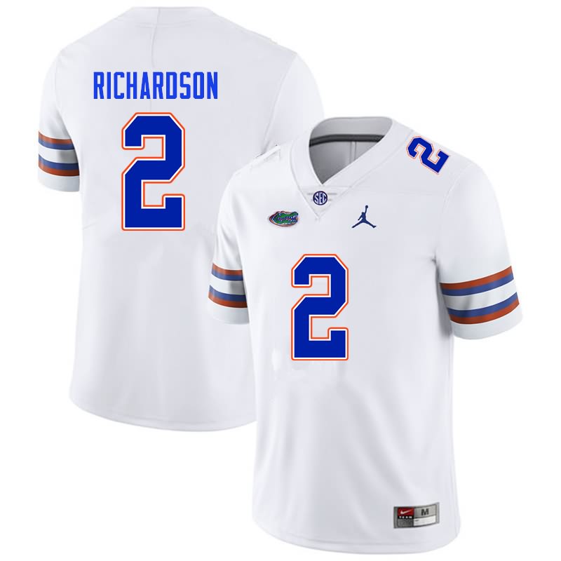 NCAA Florida Gators Anthony Richardson Men's #2 Nike White Stitched Authentic College Football Jersey HAN3364XV